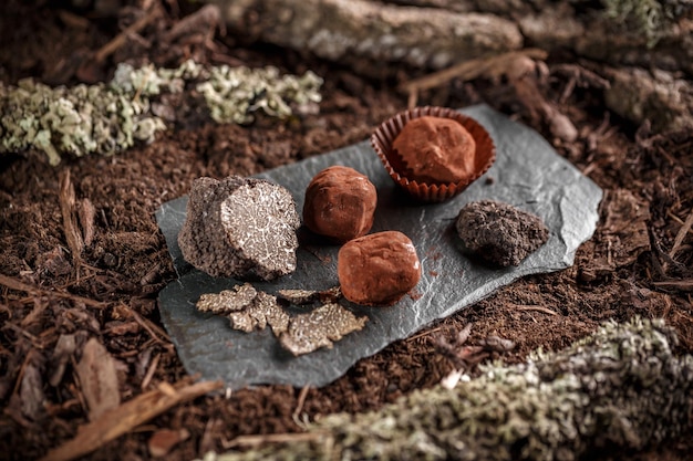 Foto praline al cioccolato deliziose