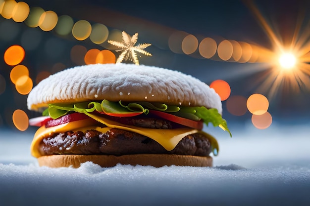 Delicious Christmas Hamburger