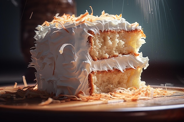 A delicious coconut cake