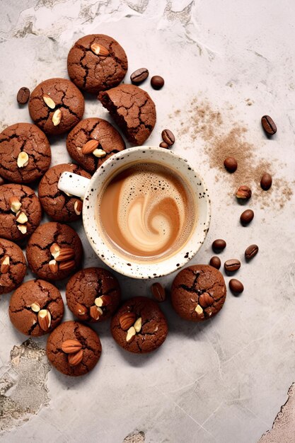 Delicious Cookie Fiesta Plate met smakelijke lekkernijen Concrete Coffee Joy
