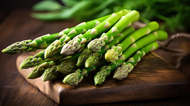 Delicious cooking asparagus green