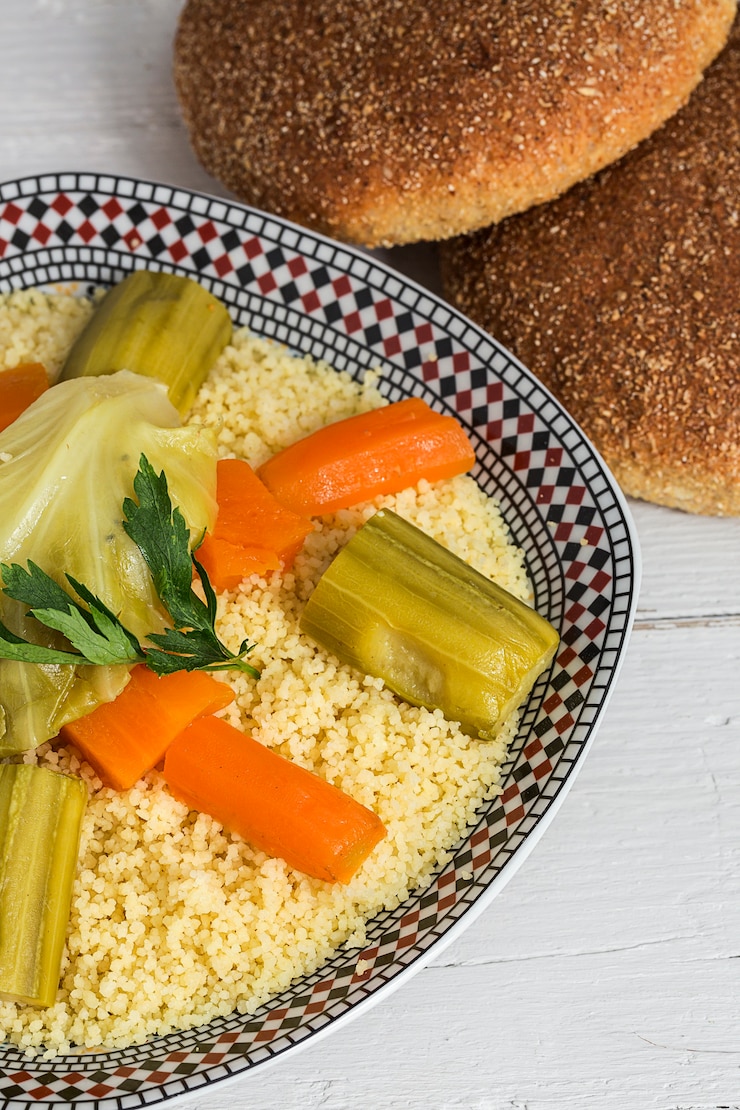 Photo delicious couscous homemade