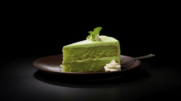 Delicious Creamy Matcha Cake