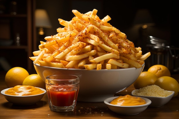 Photo delicious crispy fries