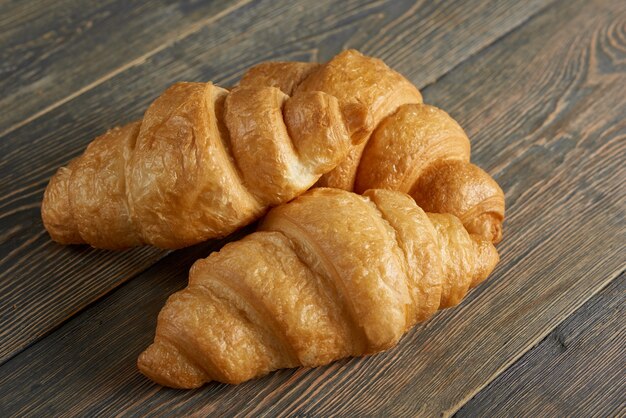 Delicious croissants for breakfast