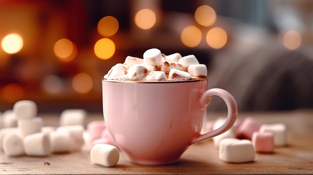 A delicious cup of hot chocolate