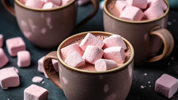 おいしいホットチョコレートのカップ