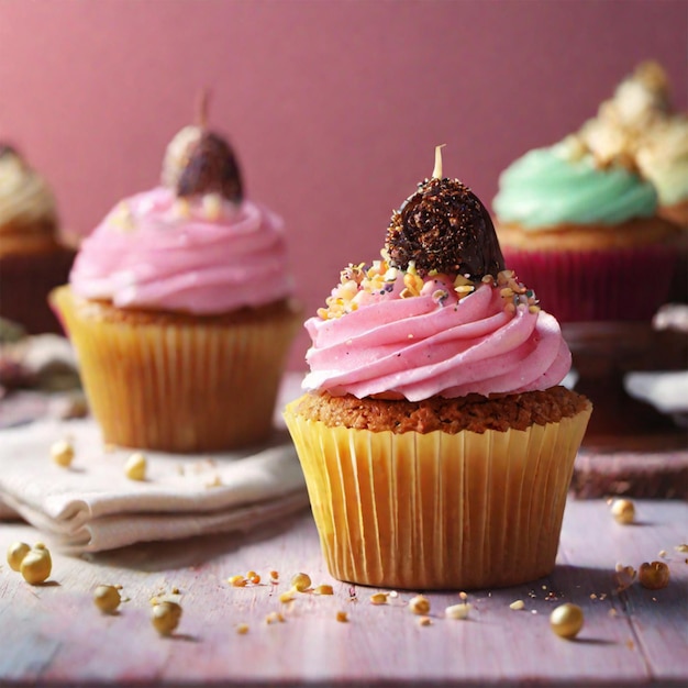 Delicious cupcake photo