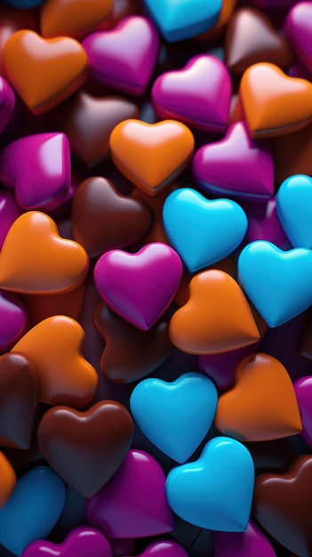 Delicious Cute Heart shaped chocolates