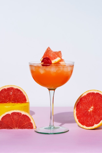 Photo delicious daiquiri with grapefruit