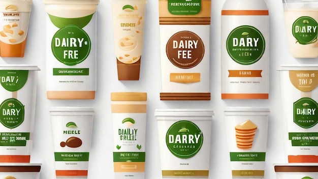 Photo delicious dairyfree options for all tastes