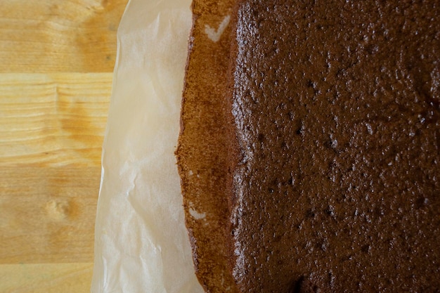 おいしいダーク チョコレート スポンジ ケーキ