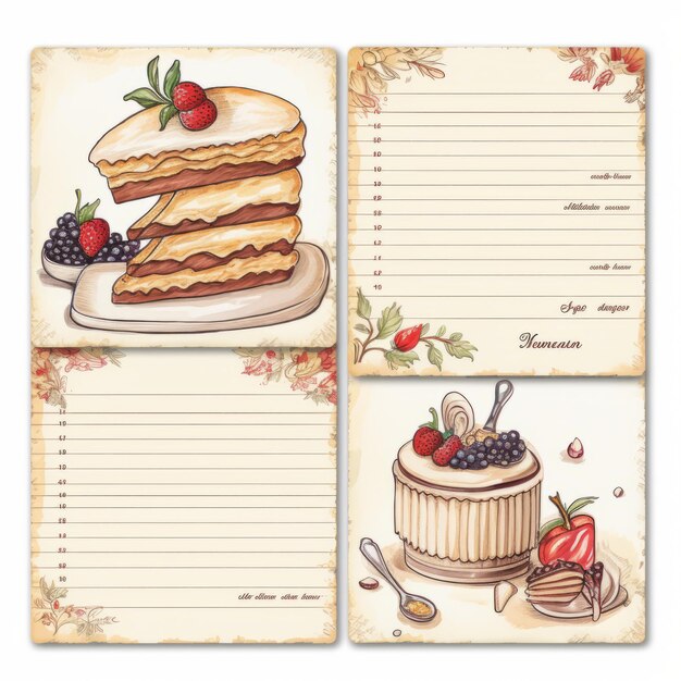 Delicious Delights Patisserie Recipe Cards for Irresistible Treats beyond Cakes