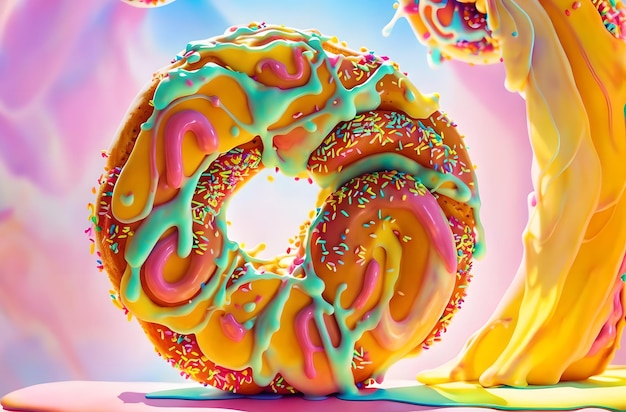 Delicious donut Generative AI