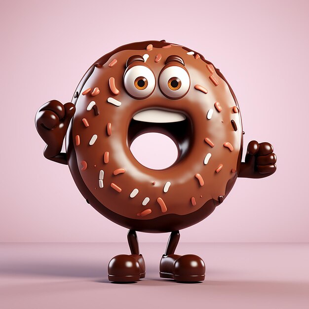 Delicious Donuts on white background made with Generative AI