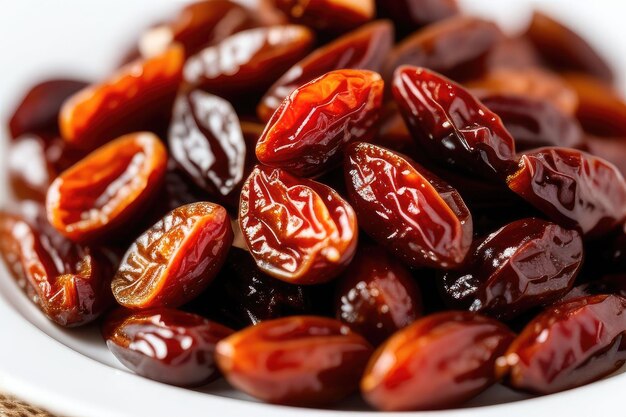 delicious dried dates isolated on a white background