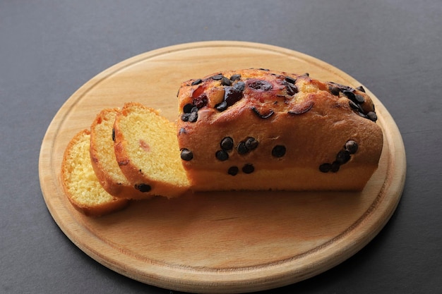 Delicious dried fruit cake sliced. dried fruitcake. Concept cake delicious, homemade.