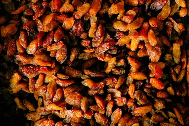 delicious dried fruits in the store