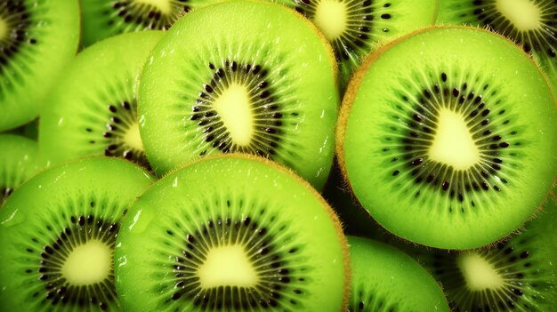 Foto delicious en groene verse kiwi achtergrond fruit en sappige achtergrond