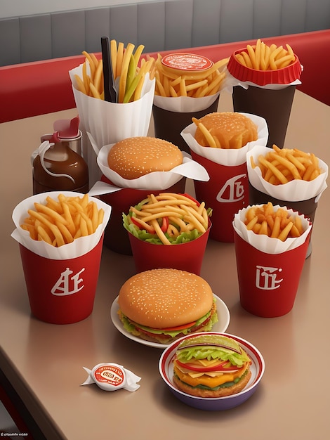 Delicious fast food photography