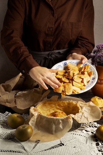 Photo delicious floral feast still life