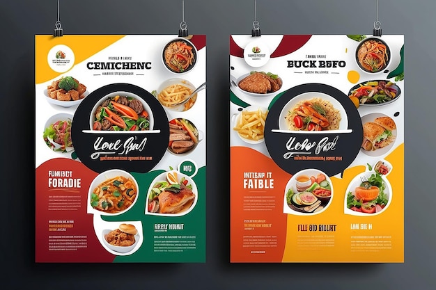 Delicious Food Flyer Design Template voor uw restaurantbedrijf