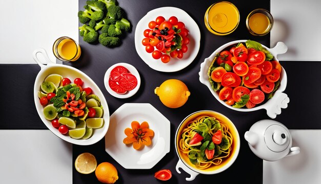 вкусная еда фруктовая тарелка деловой плакат обои фоновая иллюстрация HD фотография