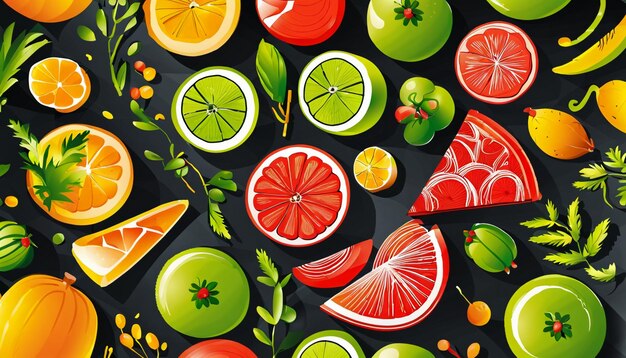 Delicious food fruit platter business poster wallpaper background illustration HD photography