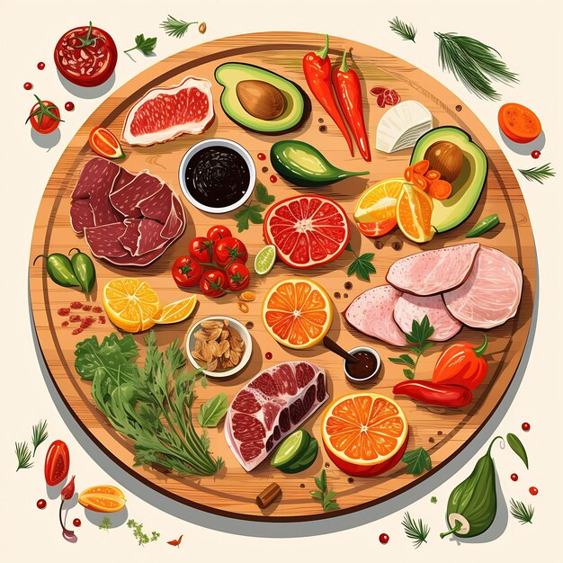 Delicious Food Post boeiende 2D-vectorfoto's voor Instagram en Facebook Marketing