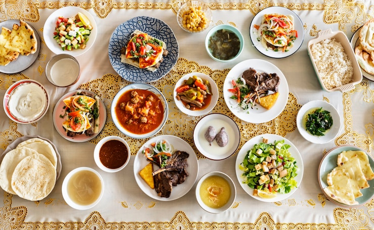 Photo 라마단 축제를 위한 맛있는 음식