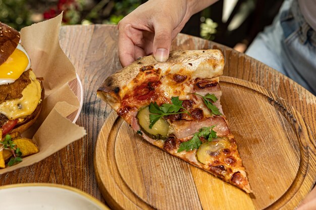 Cibo delizioso nel ristorante