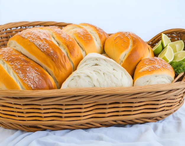 Delicious French bread closeup perfect for representing the authenticity of local cuisine Generated by AI