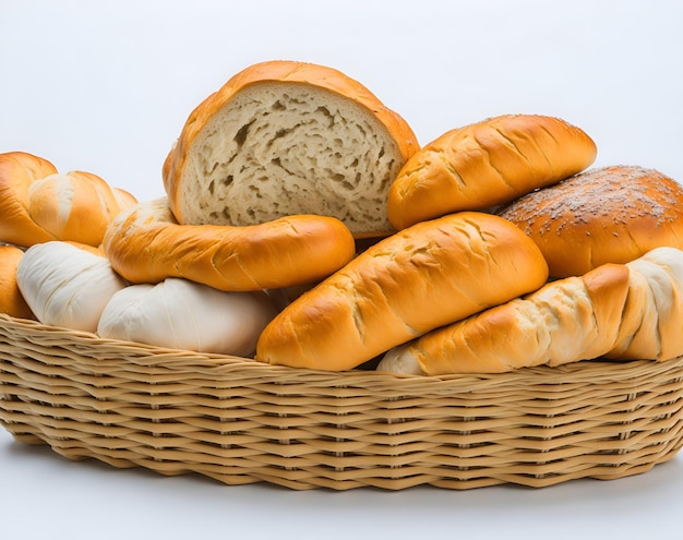 Delicious French bread closeup perfect for representing the authenticity of local cuisine Generated by AI