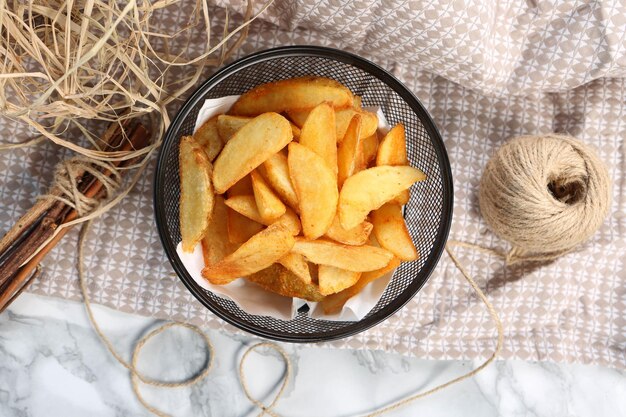 Delicious french fries delicious chips