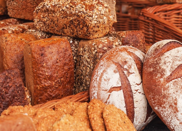 Delicious fresh bread collection