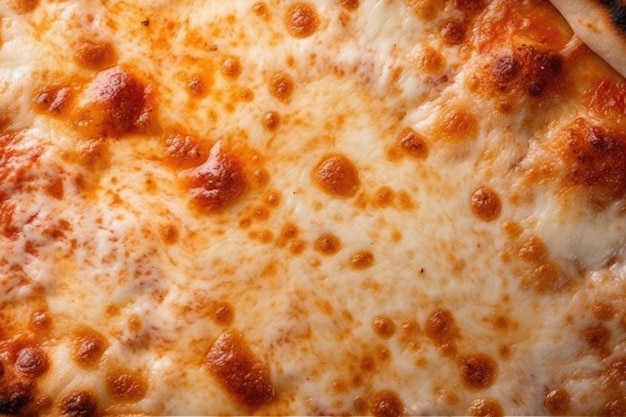 Delicious fresh cheese pizza with melted cheese Food background or texture