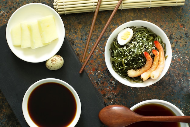 Delicious fresh seaweed salad