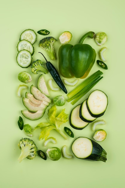 Photo delicious fresh vegetables assortment