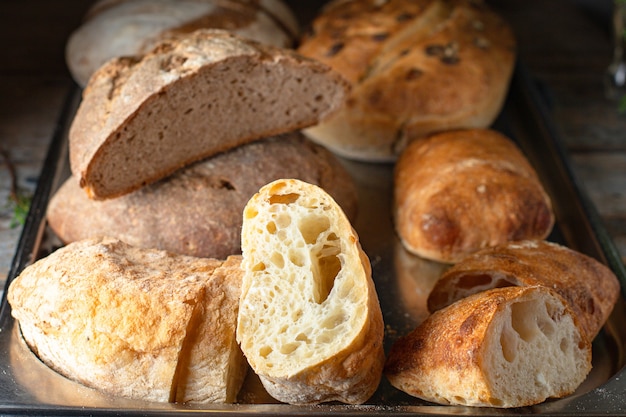 Delicious freshly baked ciabatta bread