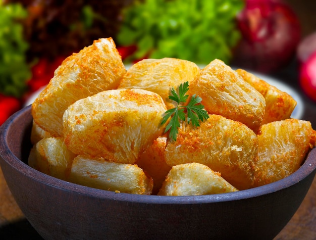 Delicious fried cassava