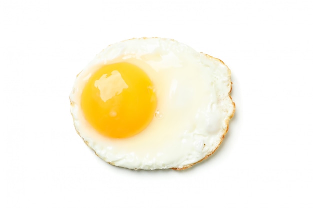 Delicious fried egg isolated 