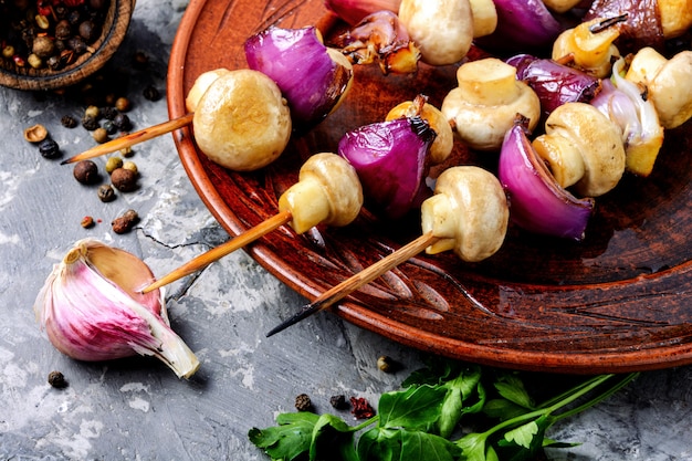 Delicious fried mushrooms