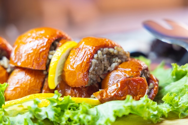 Delicious fried tomato and rice dish