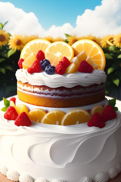 delicious fruit cake