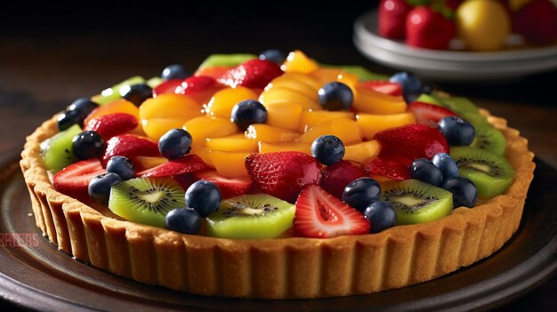 A delicious fruit tart
