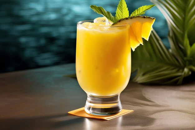 Photo delicious glass of orange juice