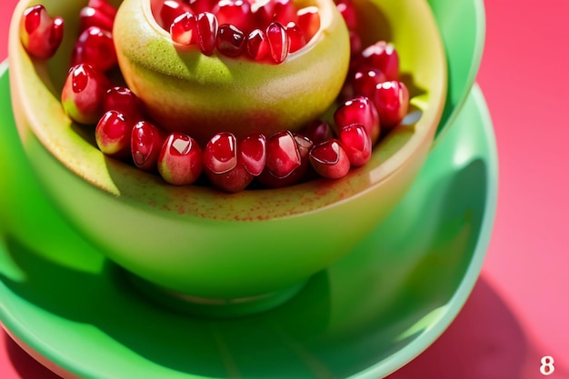 Delicious granaatappel fruit behang illustratie achtergrond Chinese keuken fruit