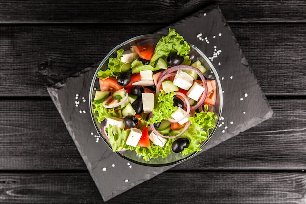 Photo delicious greek salad