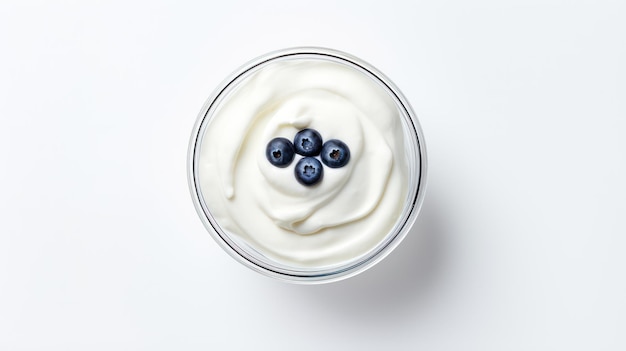 Foto delizioso yogurt greco in stile minimale generato dall'intelligenza artificiale