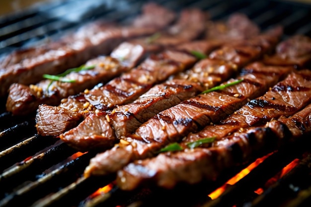 Delicious grilled meat